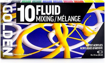 Golden Fluid Mixing Set - Click Image to Close